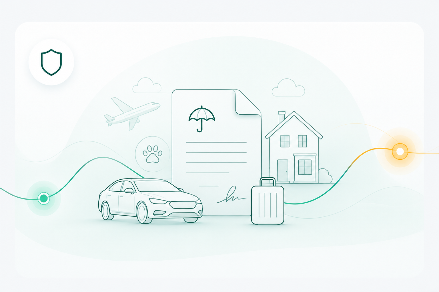 Insurance renewal categories illustration